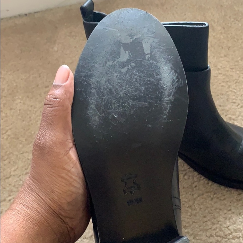 Black Tory Burch Riley Mid Buckle Bootie - Picture 3 of 10